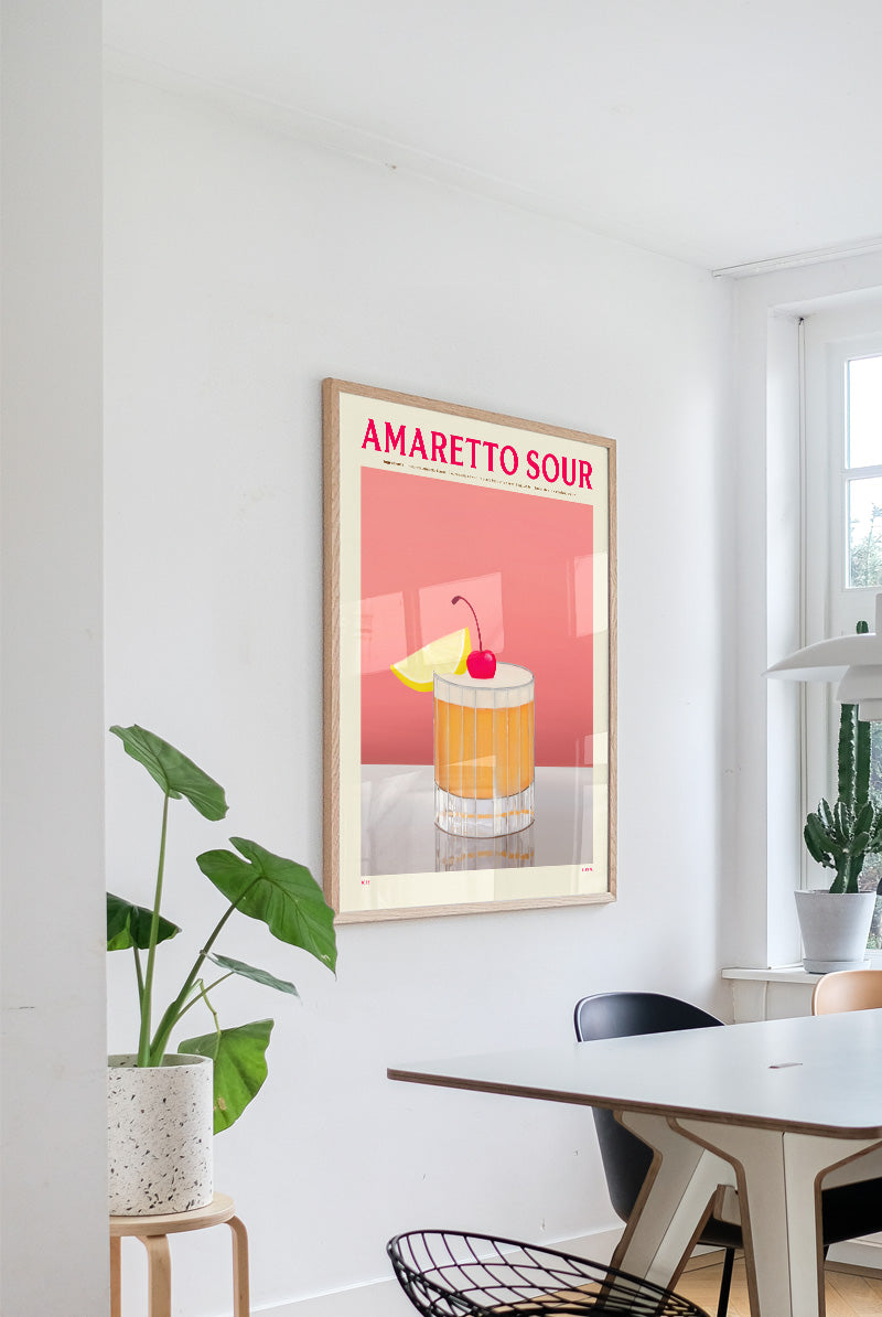 Amaretto Sour Drink Plakat