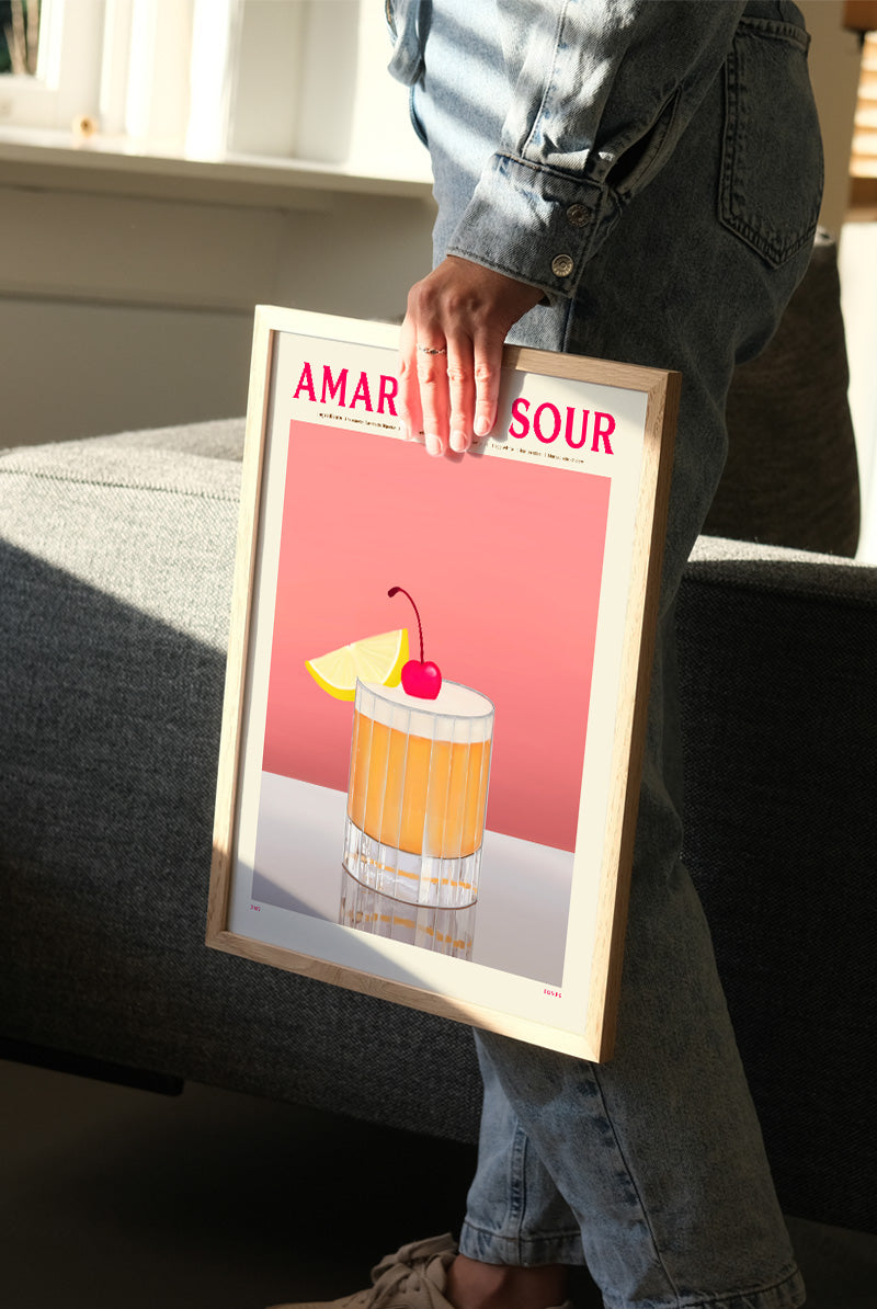 Amaretto Sour Drink Plakat