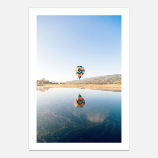 Farverig luftballon plakat