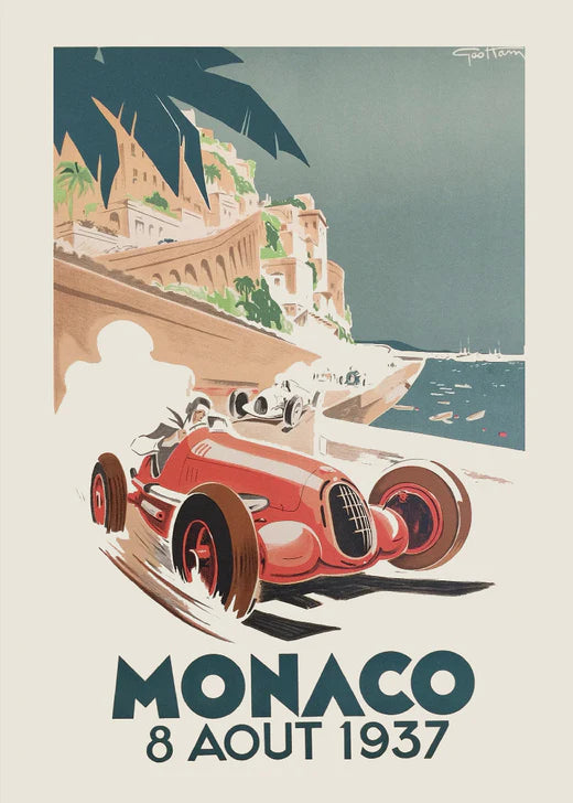 Grand Prix Monaco 1937 plakat