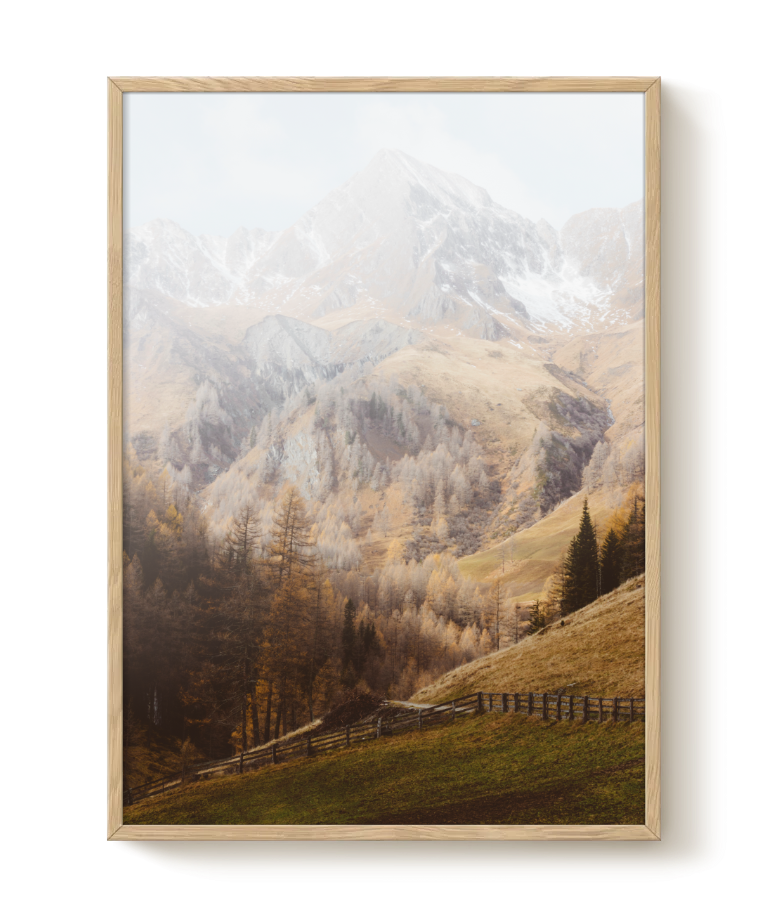 Autumn in the alps plakat