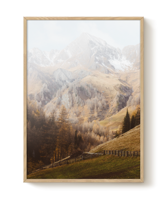 Autumn in the alps plakat