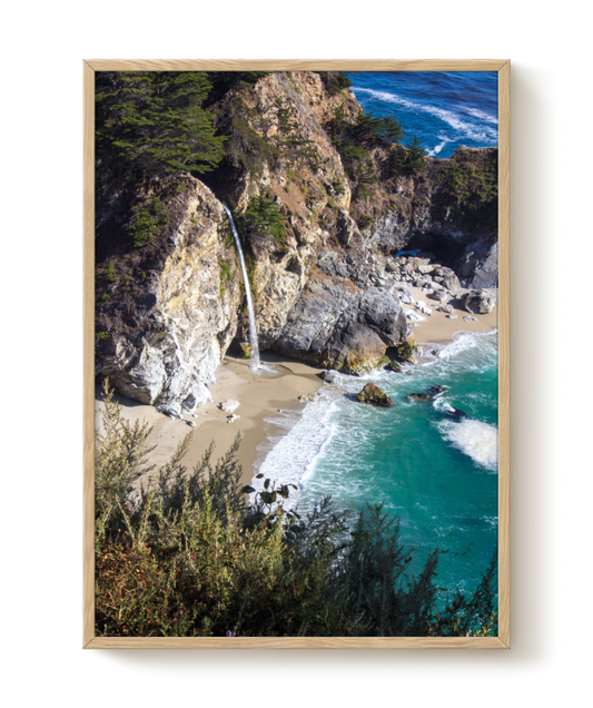 Beach waterfall plakat