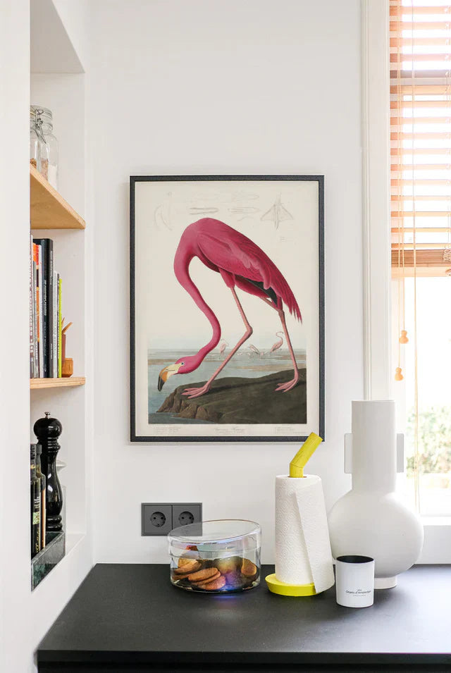 Pink flamingo plakat