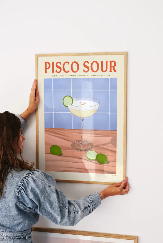 Pisco Sour Drink Plakat