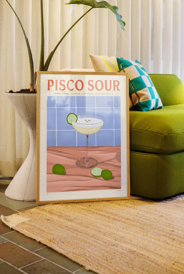 Pisco Sour Drink Plakat