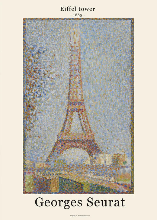 Georges Seurat - Eiffel tower plakat