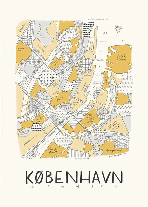 København Neighborhood Plakat