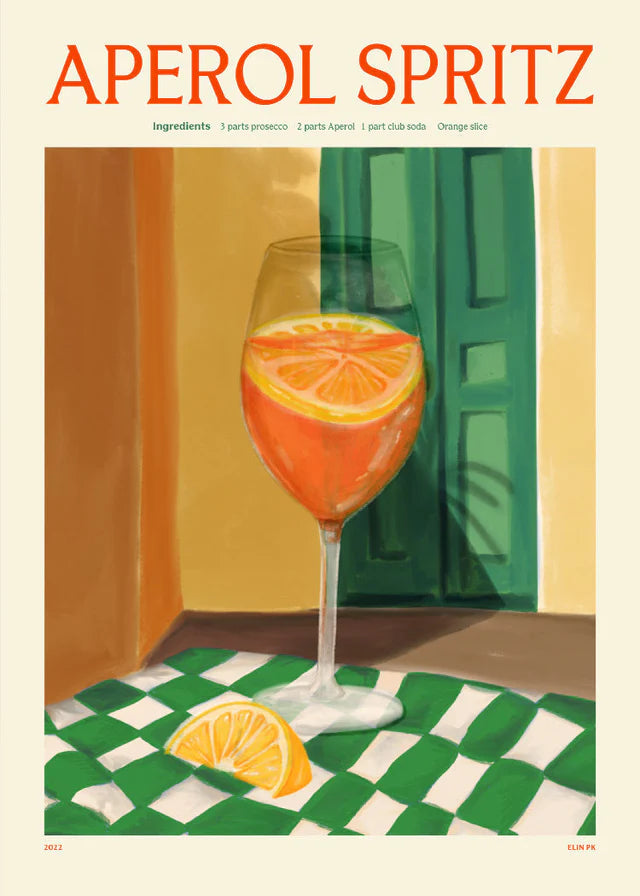 Aperol Spritz Drink Plakat