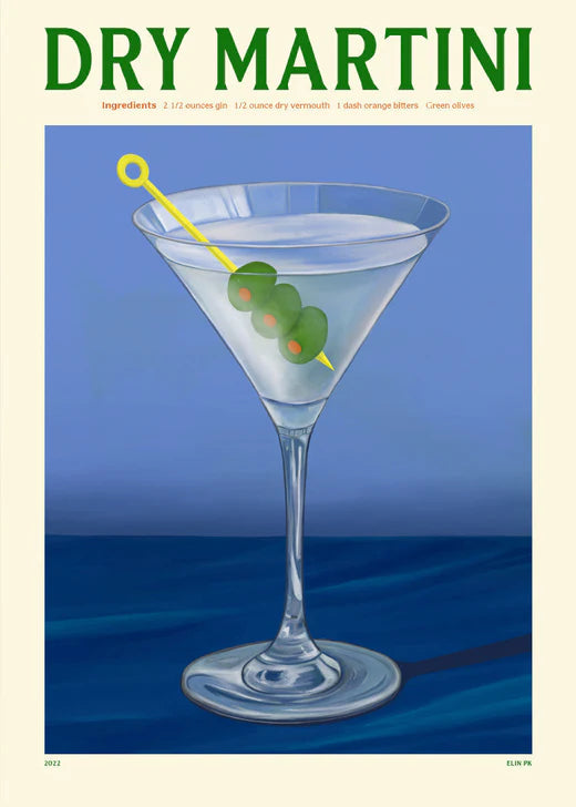 Dry Martini Drink Plakat