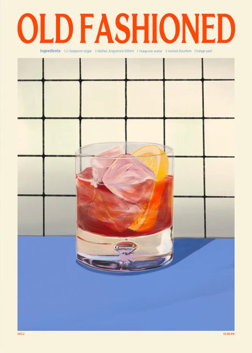 Old Fashioned Drink Plakat