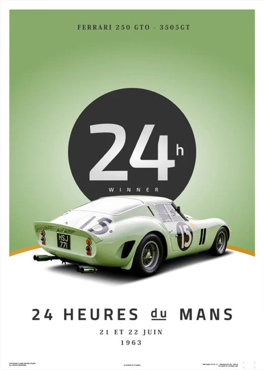 Ferrari GTO 250 plakat