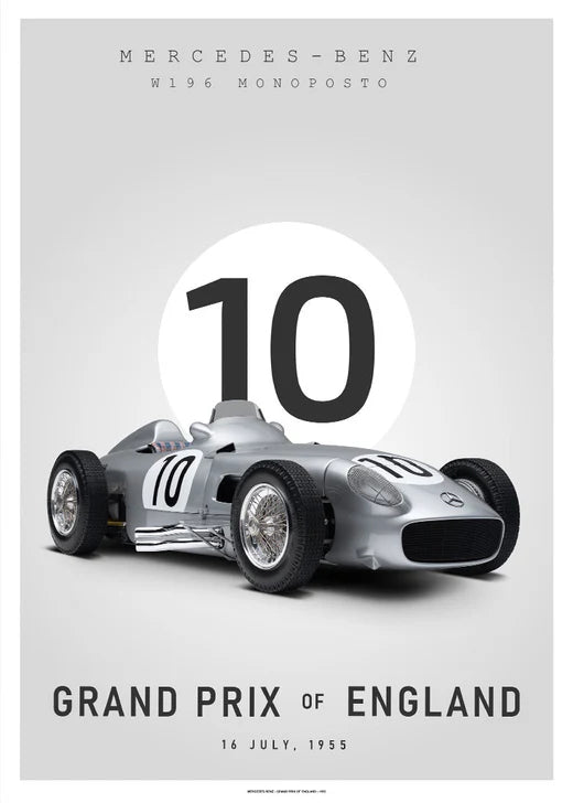 Mercedes W196 Monoposto plakat