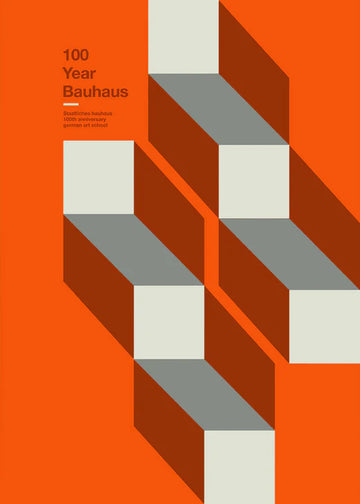 100 års jubilæumsplakat for Bauhaus