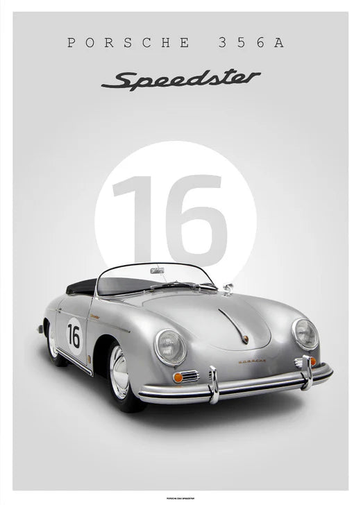 Porsche 356A Speedster plakat