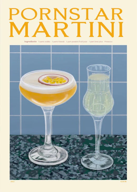 Pornstar Martini Drink Plakat